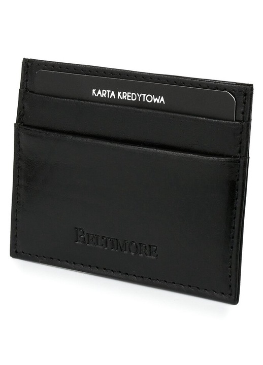 Pénztárca, Baltimore, Természetes bőr, Fekete