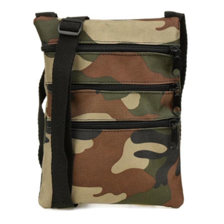 Táska, Beltimore, Textil, Terepmintás, Többszínű