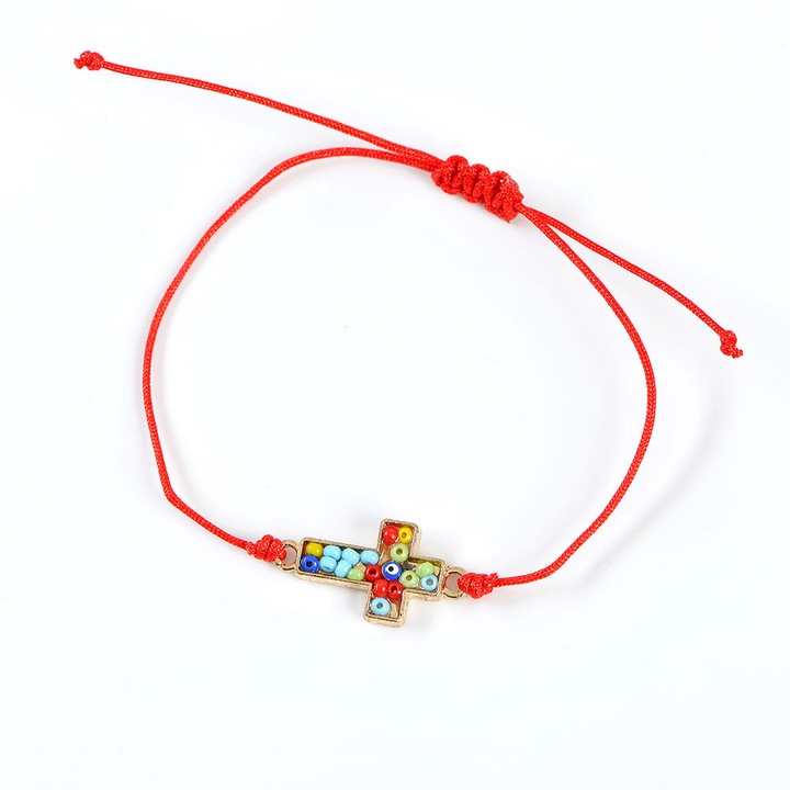 Bratara martisor cu pandantiv cruce, Meli Melo Paris