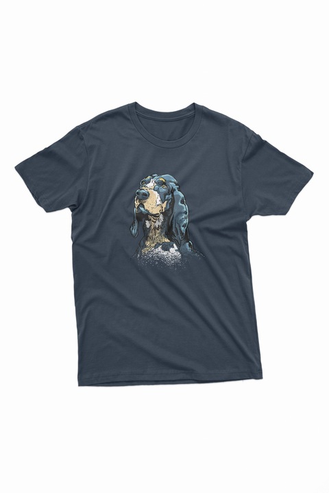 Tricou barbati, Doggo, Navi Blue, Bleumarin