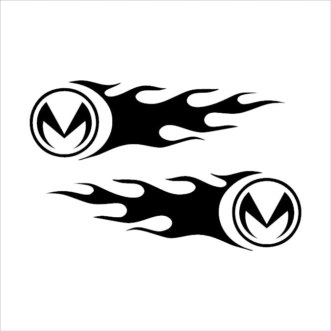 Sticker x2, Kawasaki Vulcan S, Negru, 25cm - eMAG.ro