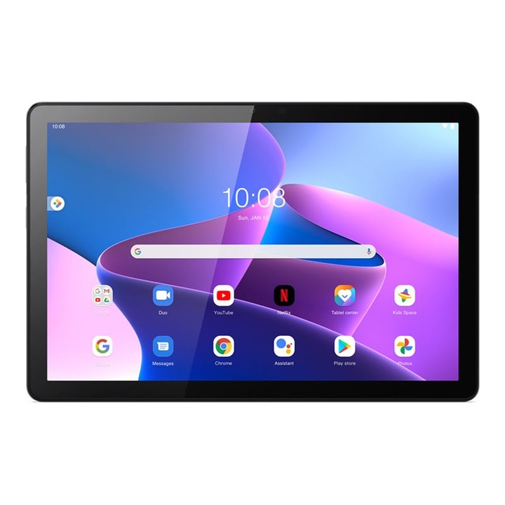 Tableta, Lenovo, Tab M10 (a treia generatie) ZAAE, Android 11 sau o versiune ulterioara, 64 GB eMMC, IPS 10.1" (1920 x 1200), slot microSD - dual tone storm grey ZAAE0109GR