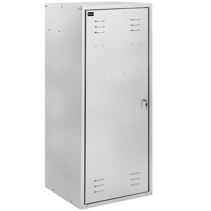 Dulap vestiar, Wiesenfield, Otel, 60 x 60 x 150 cm, Argintiu