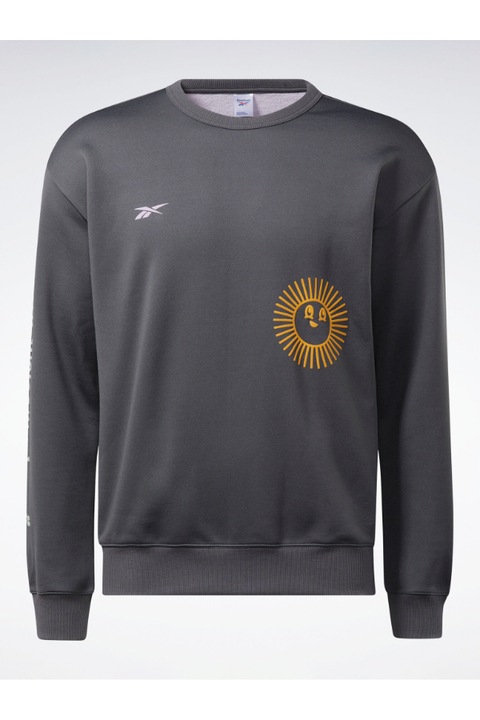 Bluza unisex, Reebok, 301694205, Bumbac, Gri