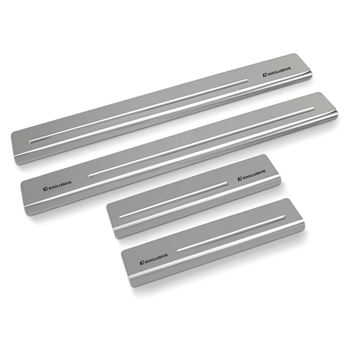 4 db Dodge Caliber 2005-2011-es küszöbvédő készlet, Croni, egysoros modell, ezüst fényű