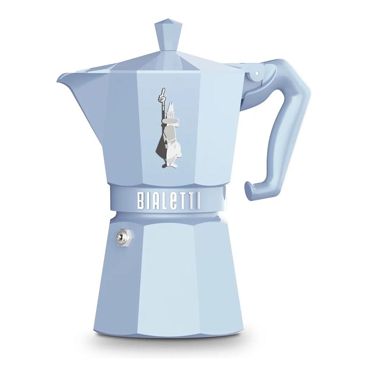 Кафеварка Bialetti Moka Exclusive, син, 6 порции