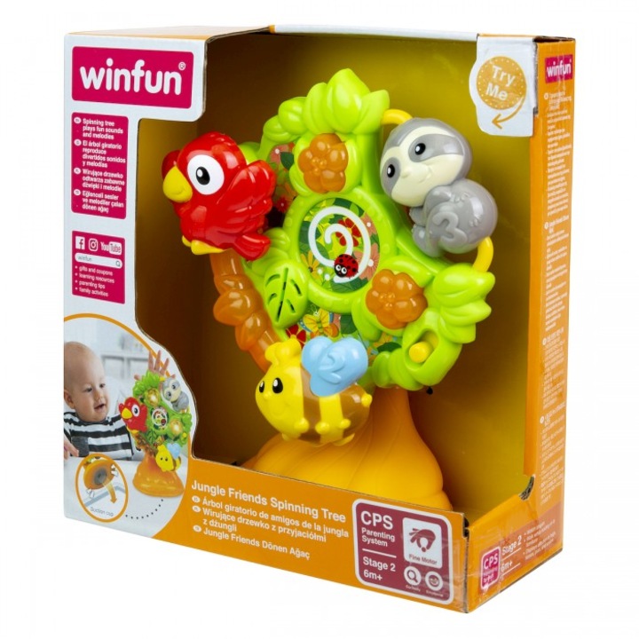 Jucarie interactiva copii, Simly Play, 212 x 200 mm, Multicolor