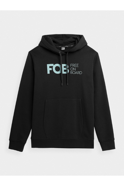 Bluza barbati, 4F, 302877430, Bumbac, Negru