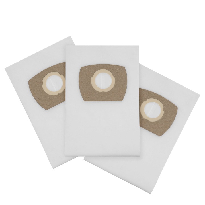 Set 3 saci cu 6 straturi, profilters, pentru Flex VC 21 L MC, Nilfisk AERO 20-01/11/21, AERO 25-11/21, Alb