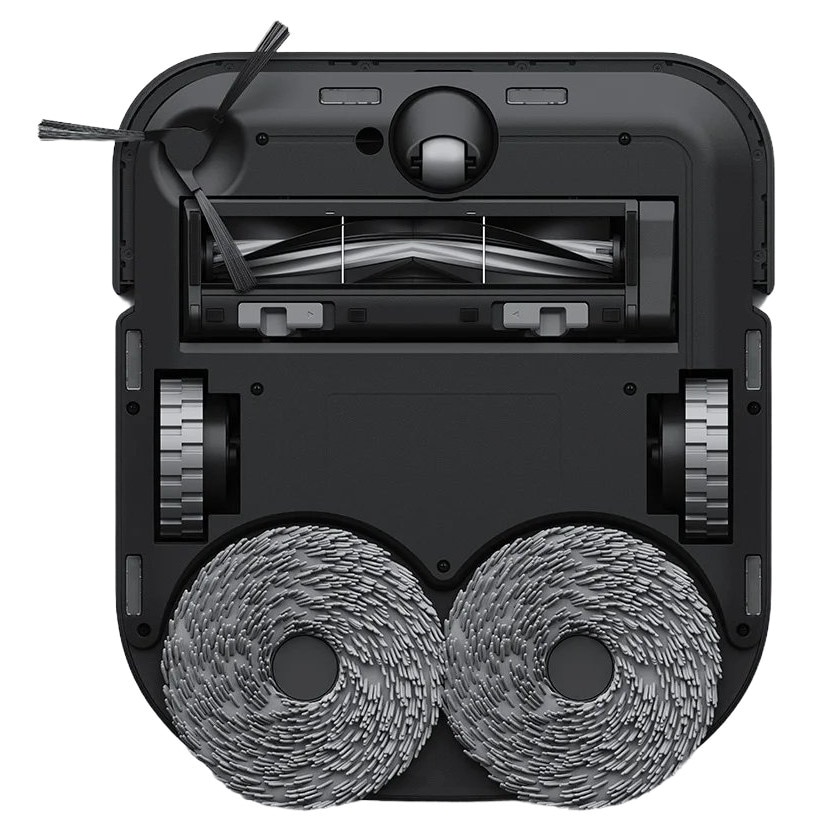 Robot de aspirare Ecovacs Deebot X2 Omni, statie de colectare si curatare/uscare automata, recunoastere obiecte AI, LiDar, senzor 3D, putere de aspirare 8000Pa, depasire obstacole, mop, recipient praf 420ml, recipient apa 180ml, aplicatie mobila, negru