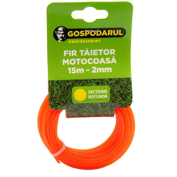 Fir taietor 15m, 2mm (sectiune rotunda), pentru motocoasa, ARV-MC080043.2