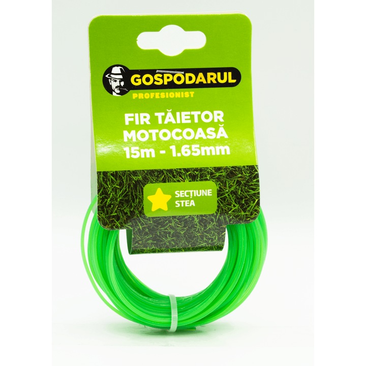 Fir taietor 15m, 1.65mm (sectiune stea), pentru motocoasa, ARV-MC080043.15