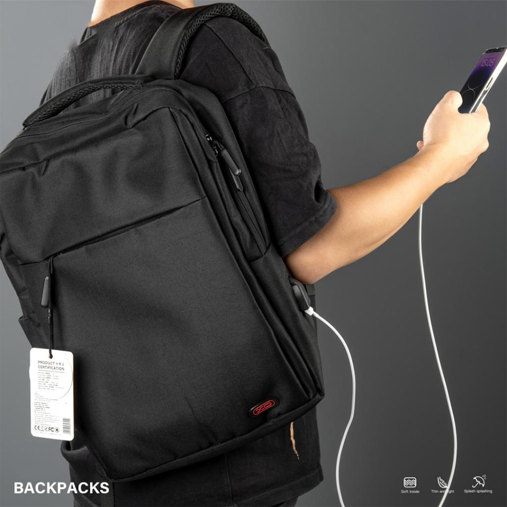 Rucsac Laptop G-Tech CB02, Compatibilitate 15.6", Material Dacron, Rezistent la Stropi, Compartimente Multiple, Negru