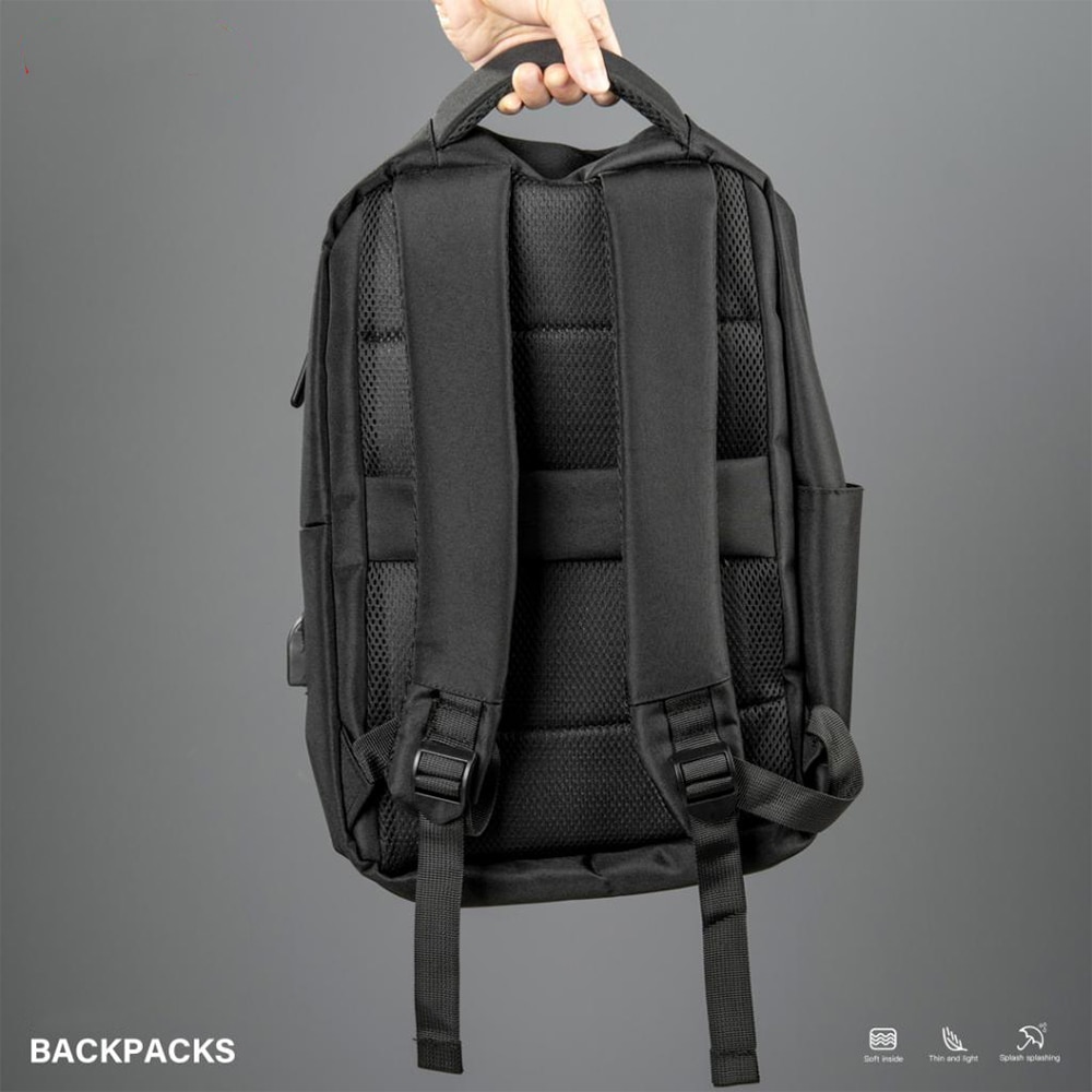 Rucsac Laptop G-Tech CB02, Compatibilitate 15.6", Material Dacron, Rezistent la Stropi, Compartimente Multiple, Negru
