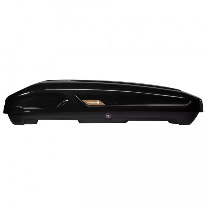 Cutie portbagaj MODULA Falcon cu deschidere dubla, Negru lucios, 470l - 185x90x40cm