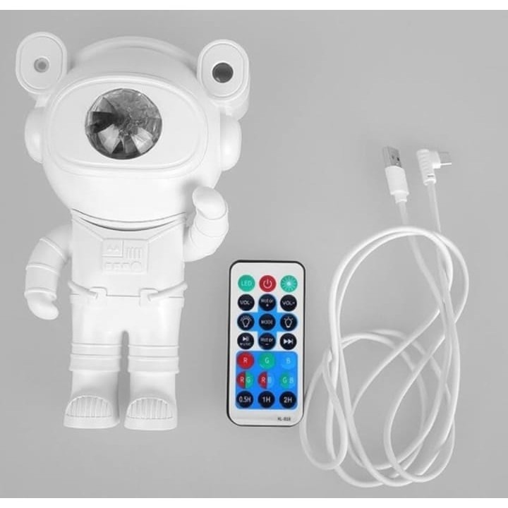 Veioza proiector, astronaut alb,22 cm