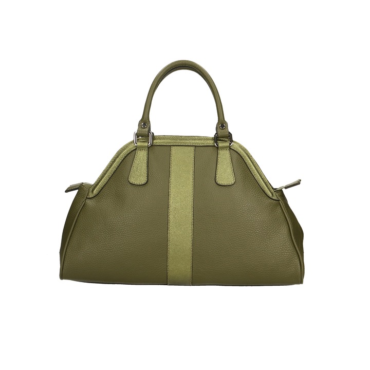 Gave Lux, Geanta tote de piele, Kaki