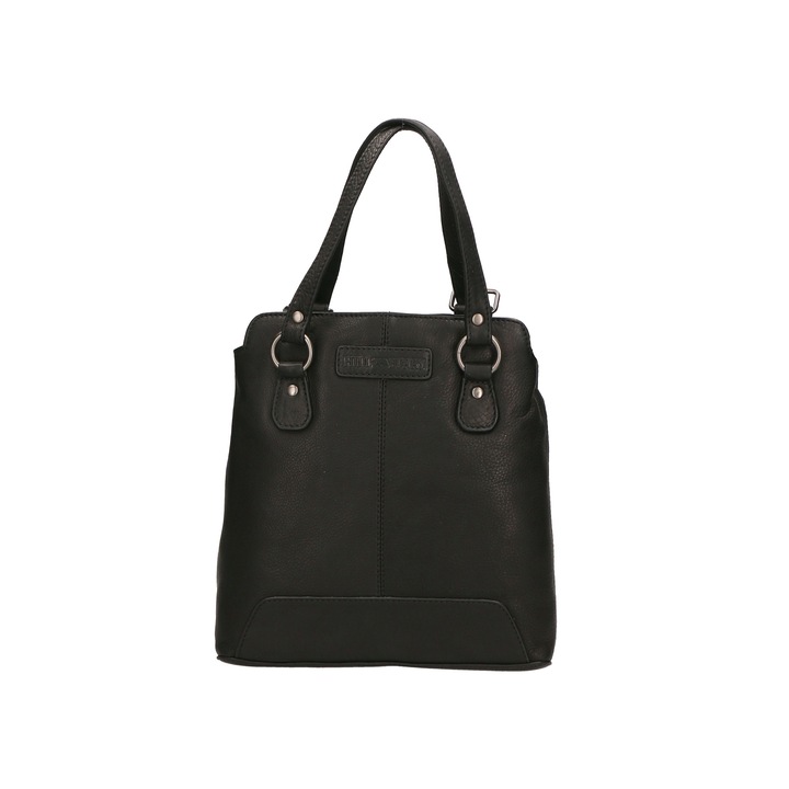 Hill Burry, Rucsac de piele, Negru