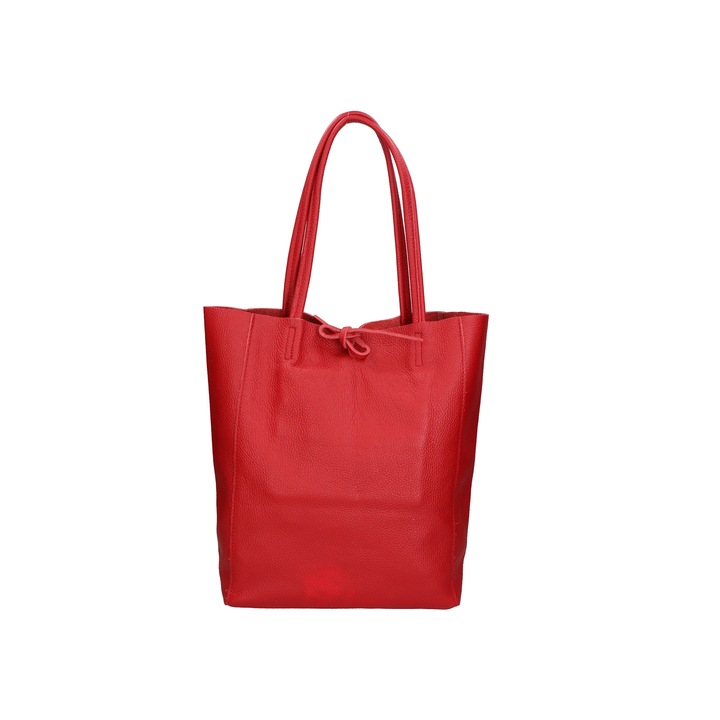 Gave Lux, Geanta tote de piele 24145, Rosu