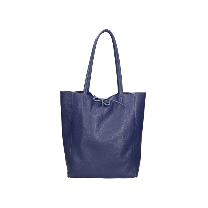 Gave Lux, Geanta tote de piele 24145, Albastru