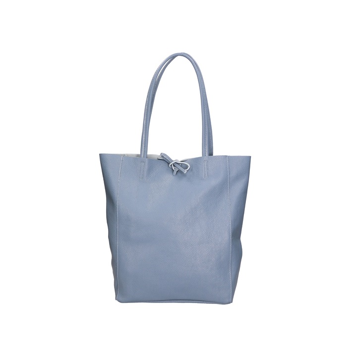 Gave Lux, Geanta tote de piele 24145, Albastru deschis