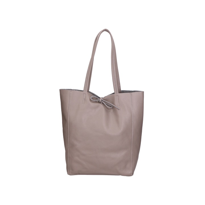 Gave Lux, Geanta tote de piele 24145, Gri inchis