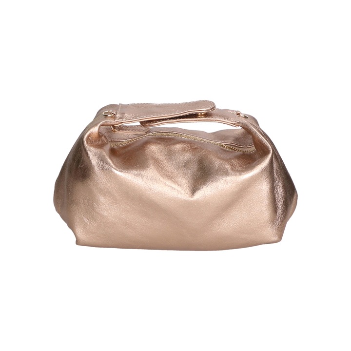 Gave Lux, Geanta de piele cu maner si bareta detasabila din lant, Bronz