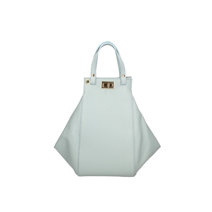 Viola Castellani, Geanta hobo de piele, Albastru pastel