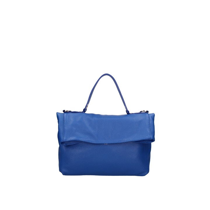 Viola Castellani, Geanta convertibila din piele, Albastru royal