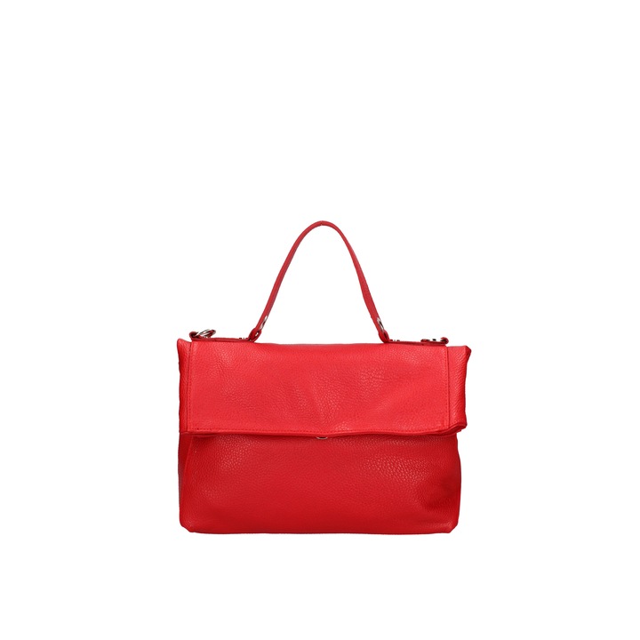 Viola Castellani, Geanta convertibila din piele, Rosu