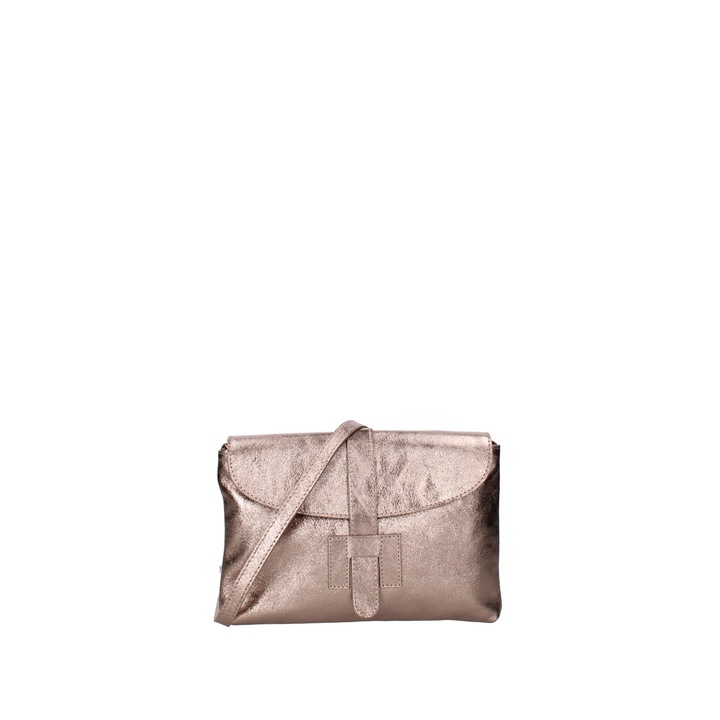 Viola Castellani, Geanta plic din piele cu bareta detasabila, Bronz