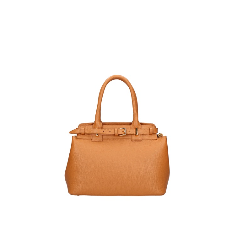Viola Castellani, Geanta tote din piele, Caramel