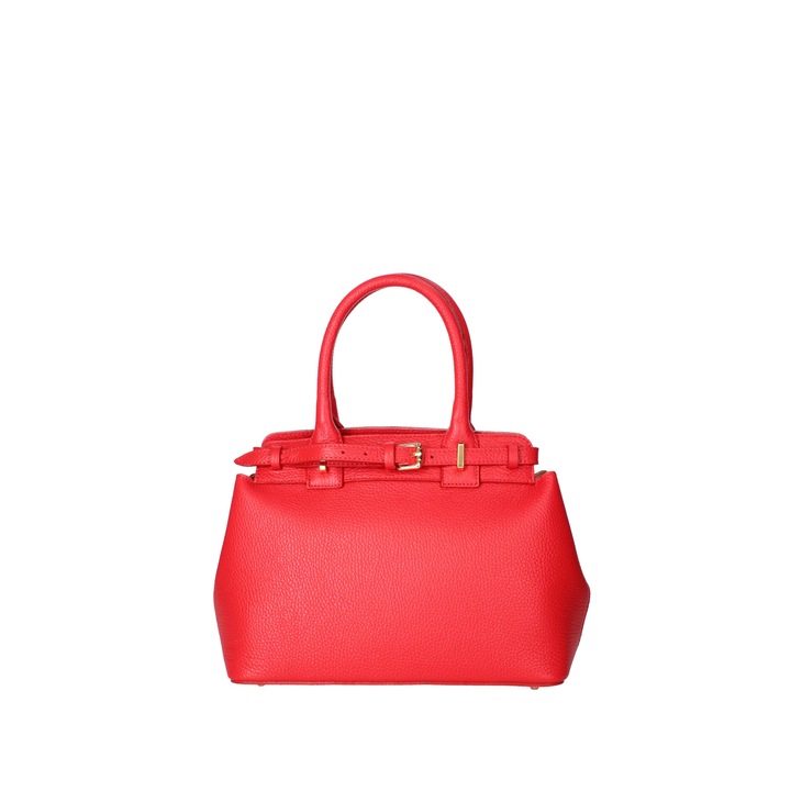Viola Castellani, Geanta tote din piele, Rosu