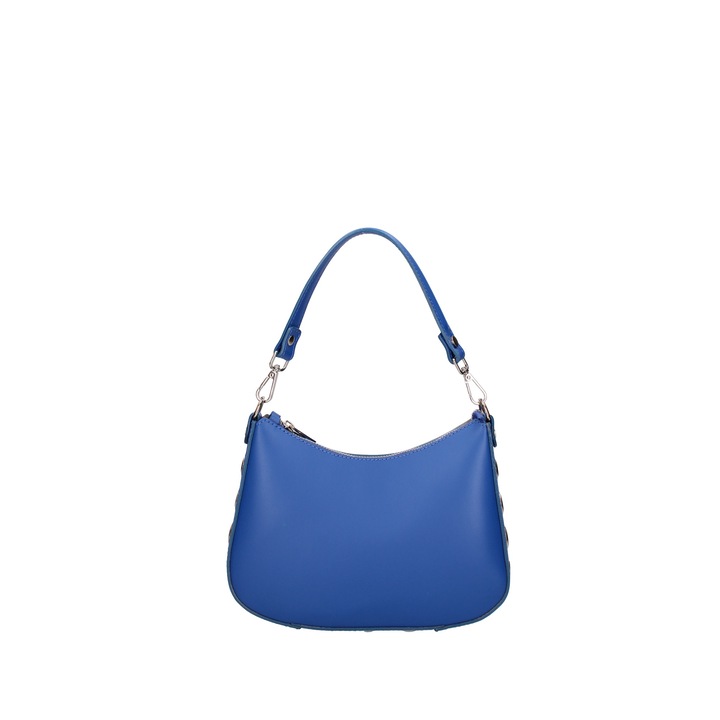 Roberta Rossi, Geanta din piele cu bareta de umar, Albastru royal