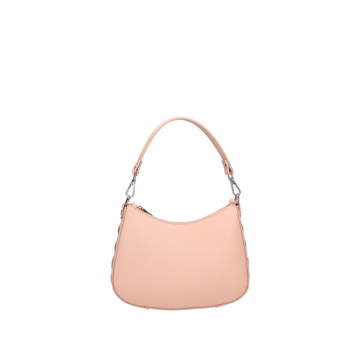 Roberta Rossi, Geanta din piele cu bareta de umar, Roz prafuit