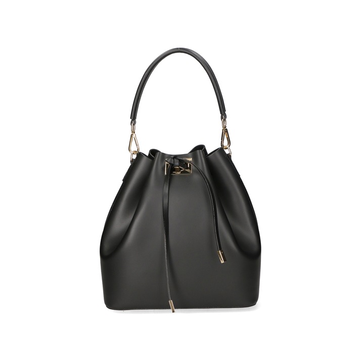 Gave Lux, Geanta de piele cu bareta, Negru