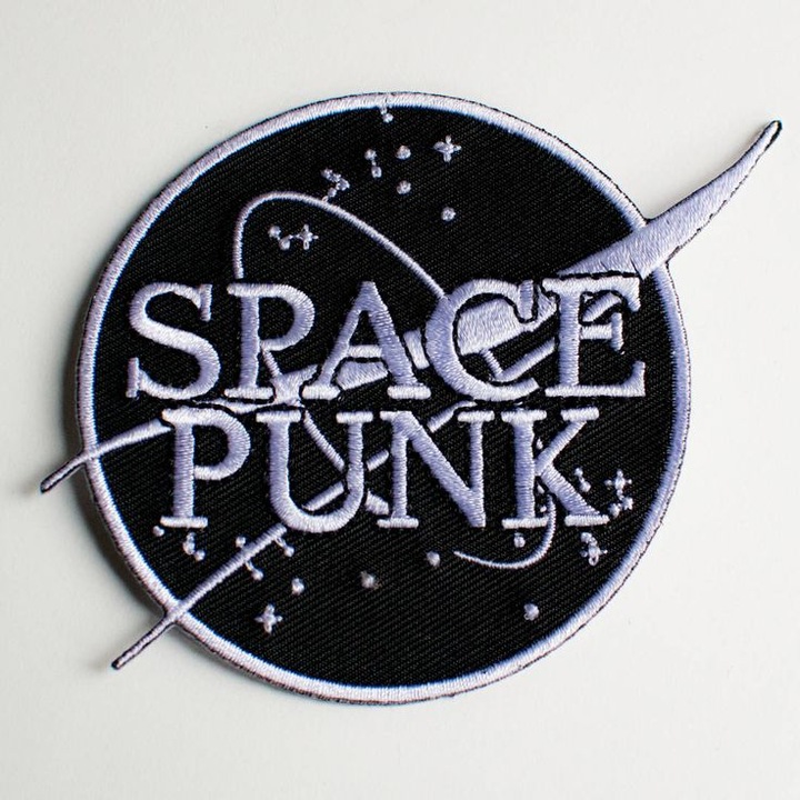 Petic textil Space Punk, 10 cm x 8 cm, INOVATIX