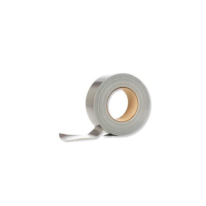 Banda adeziva, BrightRide, 10 m x 50 mm, Argintiu