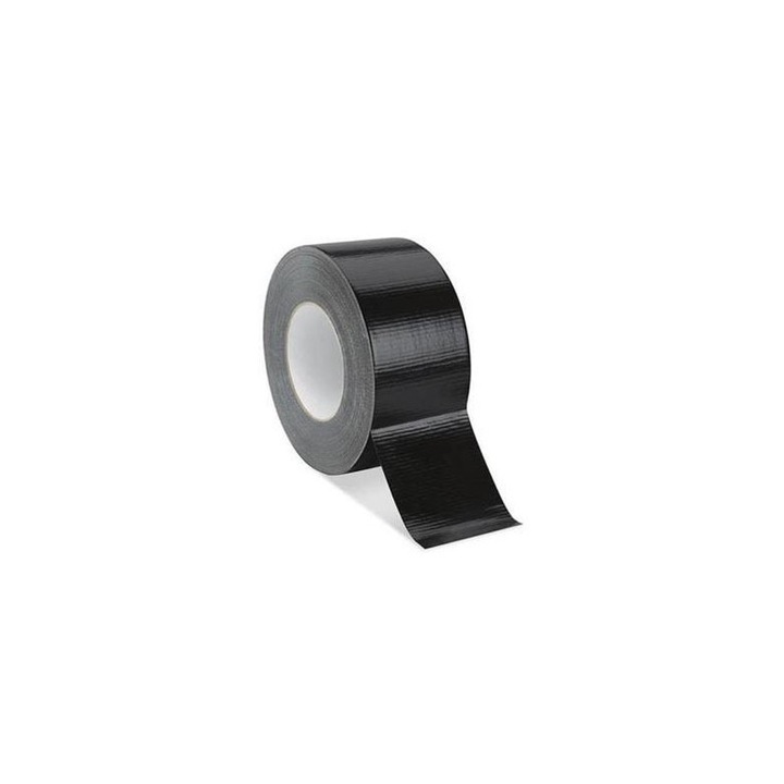 Banda adeziva intarita, BrightRide, 10 x 50 mm, Negru