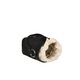 Gave Lux, Geanta bucket de paie si piele, Negru