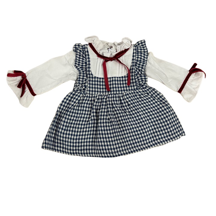 Rochie pentru fetite, Newness, multicolor, albastru si alb, Multicolor