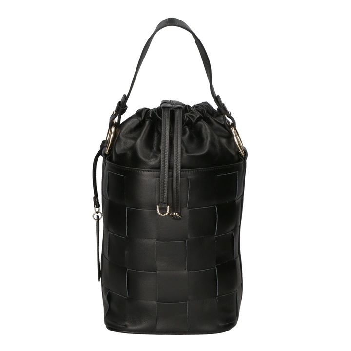 My-Best Bag, Geanta bucket de piele, Negru
