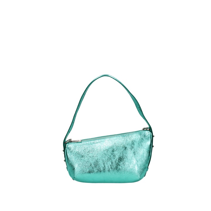 Roberta Rossi, Geanta de piele cu barete detasabile, Turcoaz