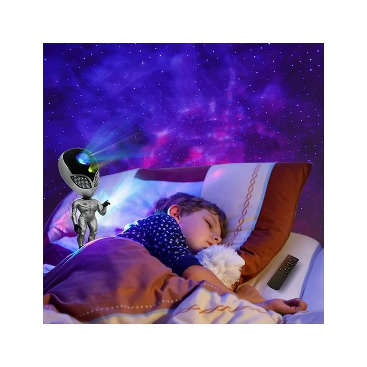 Proiector Smart Full RGB 360, Galaxie Stele AstroKid LED Laser, Telecomanda Selling Depot