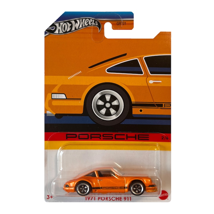 ΠΠ΅ΡΠ°Π»Π½Π° ΠΊΠΎΠ»Π° Hot Wheels, 1971 Porsche 911, 1:64, ΠΎΡΠ°Π½ΠΆΠ΅Π²