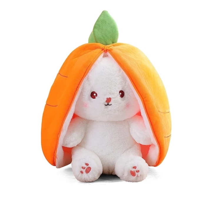 Jucarie de plus Iepurasul Morcovel, Moale si Catifelat Impact Vision®, dimensiune 35 cm, portocaliu