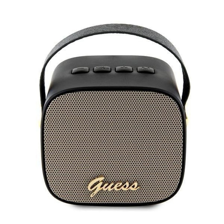 Boxa portabila, Guess, Bluetooth, Mini, Bluetooth, PU, Curea 4G, Negru