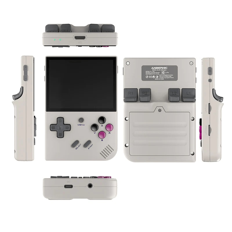 Consola retro portabila ANBERNIC RG35XX PLUS 64GB cu jocuri, quad