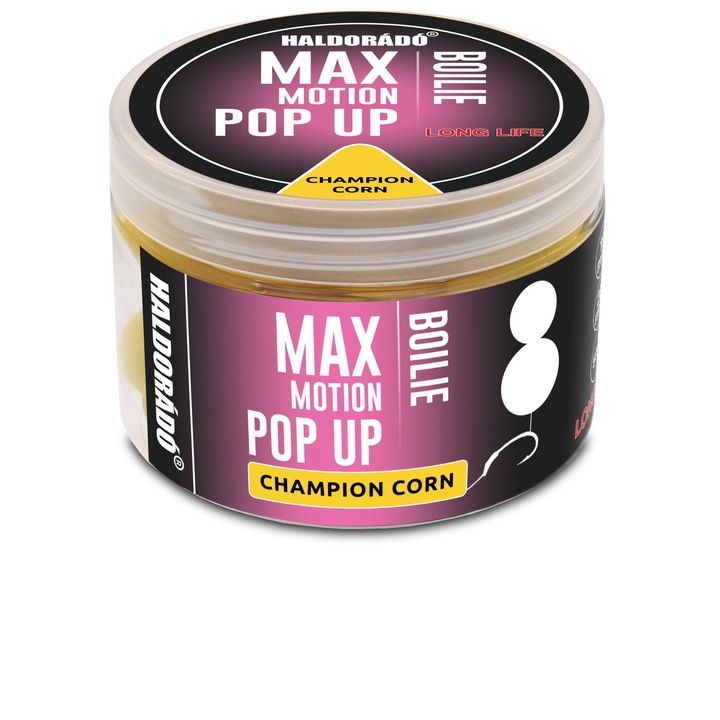 Momeala carlig, Haldorado, Max Motion Boilie Pop Up, 16-20mm, 50g, Champion Corn (porumb)