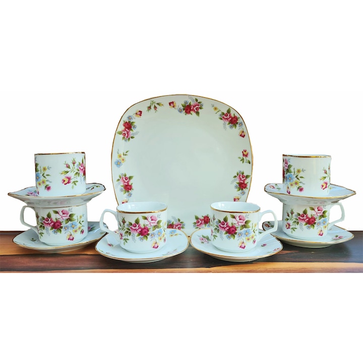 Сервиз кафе SmartDecor 16243, Порцелан, 13 части, 180 мл